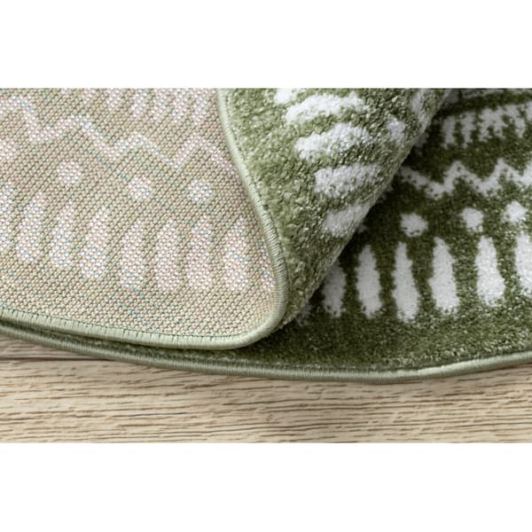 Matta FUN Napkin servett cirkel - grön, cirkel 100 cm