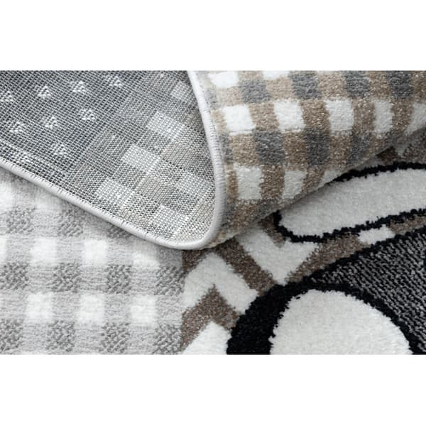Matto FUN Pets lapsille, eläimet harmaa, 140x190 cm