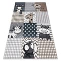 Pikkukuva 1 / 5: Matto FUN Pets lapsille, eläimet harmaa, 280x370 cm