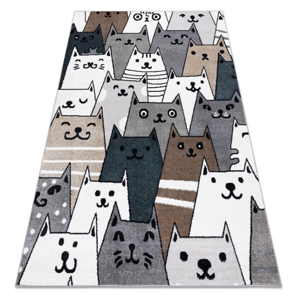 Matto FUN Pets lapsille, eläimet multi, 120x170 cm