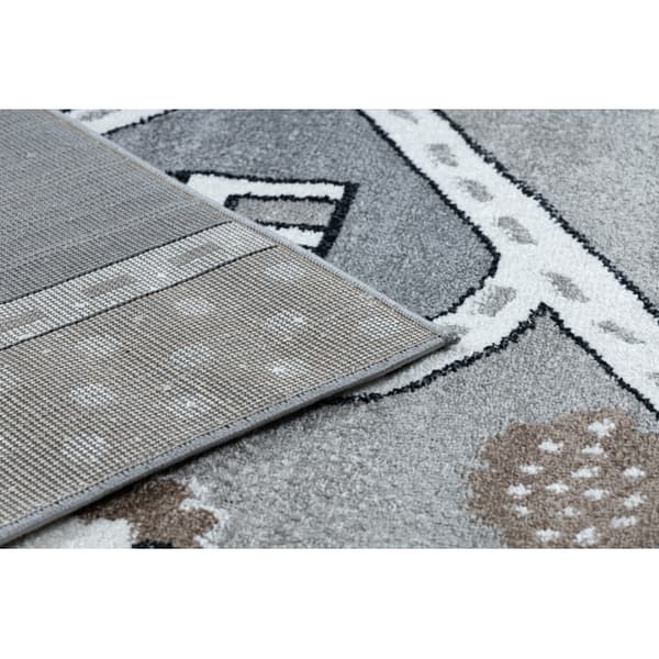 Matto FUN Strade lapsille, ulica, miasto harmaa, 280x370 cm