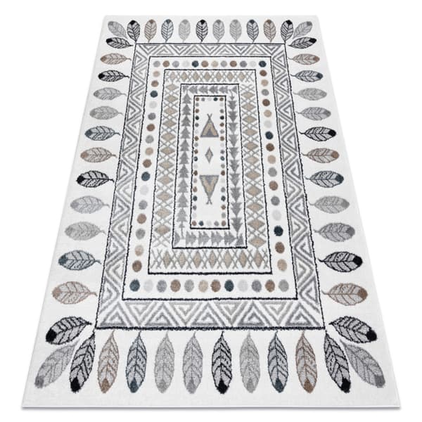 Matto FUN Teepee lapsille, suunnittelu indiański, kehys kerma, 180x270 cm
