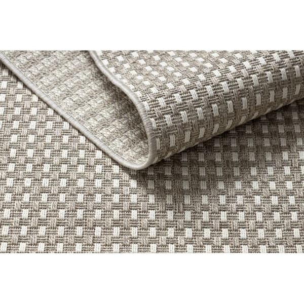 Tæppe, Fortovet OVERRASKNING SISAL BOHO 39003363 Linjer beige, 80x200 cm