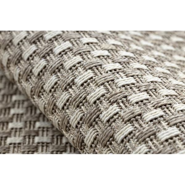 Tæppe, Fortovet OVERRASKNING SISAL BOHO 39003363 Linjer beige, 80x200 cm
