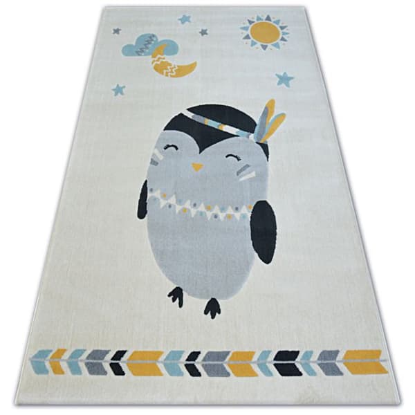 Matto PASTEL 18401/062 - PingviiniEK kerma, 120x170 cm
