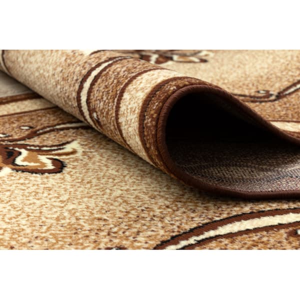 Löpare BCF KRZYŚ brun 150 cm, 150x430 cm