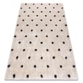 Pikkukuva 1 / 5: Matto FLUFFY 2370 shaggy pisteet kerma / antrasiitti, 120x170 cm