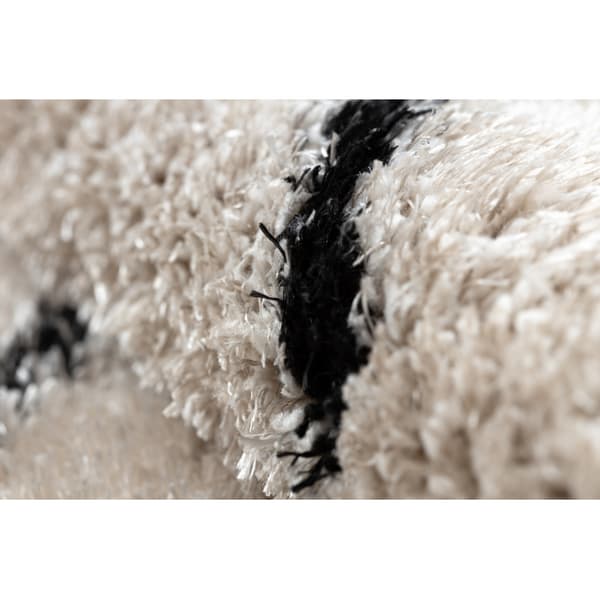 Tæppe FLUFFY 2371 shaggy bælter fløde / antracit, 80x150 cm