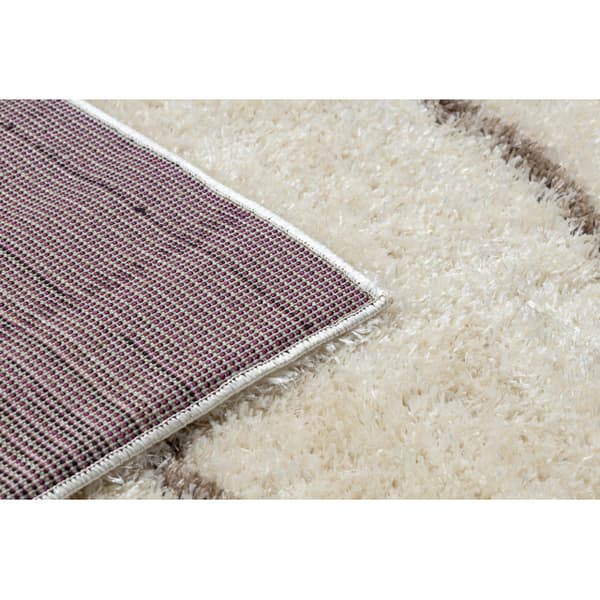Tæppe FLUFFY 2371 shaggy bælter fløde / beige, 140x190 cm