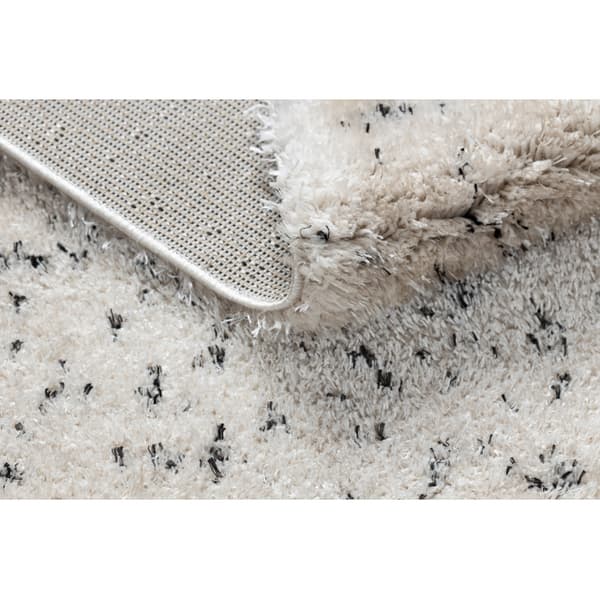 Matto FLUFFY 2372 shaggy suolaa ja pippuria kerma / antrasiitti, 140x190 cm