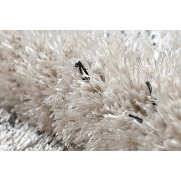 Matto FLUFFY 2372 shaggy suolaa ja pippuria kerma / antrasiitti, 140x190 cm