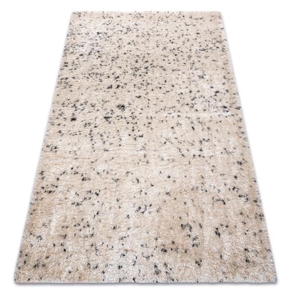 Matto FLUFFY 2372 shaggy suolaa ja pippuria kerma / antrasiitti, 140x190 cm