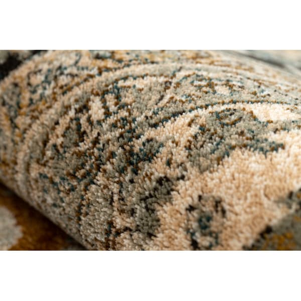 Tæppe villaa OMEGA PARILLO ramme jadeit brun, 235x350 cm