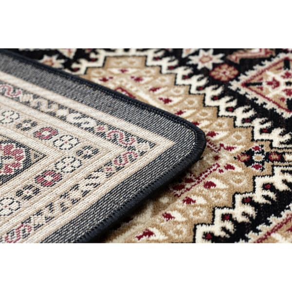 Royal  Matto kuvio G021 Klassinen musta / beige, 180x270 cm