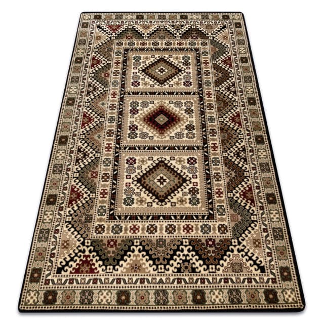 Matta ROYAL design GR015 Vintage, svart / grädde, 180x270 cm