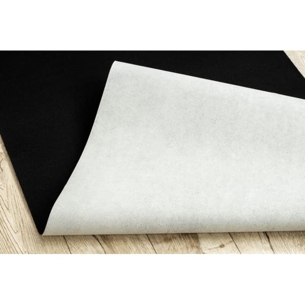 Gummibelægning RUMBA enkelt farve sort 100 cm, 100x720 cm