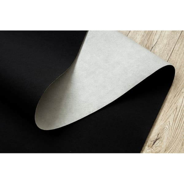 Gummibelægning RUMBA enkelt farve sort 100 cm, 100x720 cm