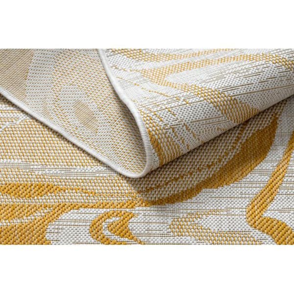 Sisaltæppe SISAL SION marmor 22169 płaskie tkanie ecru / gul /  beige, 180x270 cm
