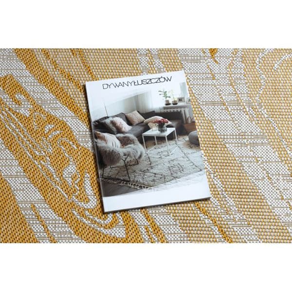 Sisaltæppe SISAL SION marmor 22169 płaskie tkanie ecru / gul /  beige, 180x270 cm