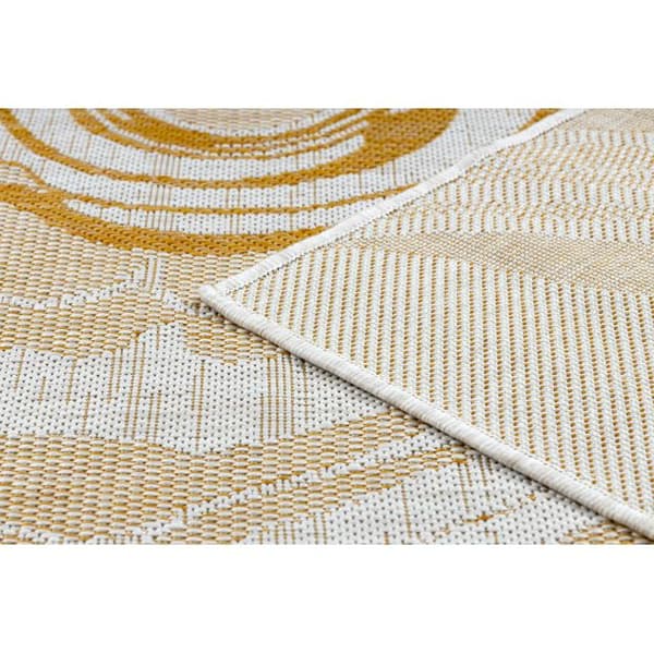 Sisaltæppe SISAL SION marmor 22169 płaskie tkanie ecru / gul /  beige, 200x290 cm