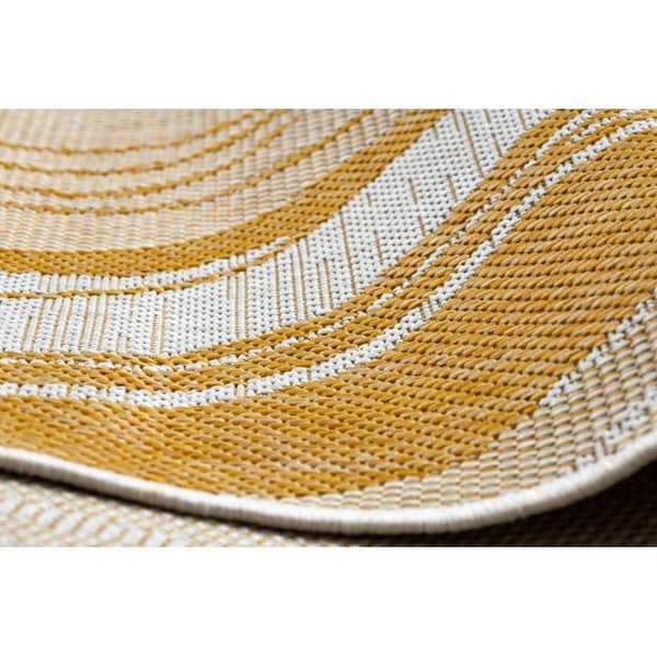 Sisaltæppe SISAL SION marmor 22169 płaskie tkanie ecru / gul /  beige, 200x290 cm