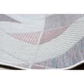 Miniatyrbild 5 av 5: Matta SISAL SION Geometric, Triangles 3006 Flat vävd ecru / rosa, 120x170 cm