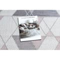 Miniatyrbild 2 av 5: Matta SISAL SION Geometric, Triangles 3006 Flat vävd ecru / rosa, 120x170 cm