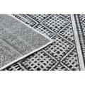 Miniatyrbild 3 av 5: Matta SISAL SION Zigzag, Ruter Boho 22168 Platt vävd svart / ecru , 120x170 cm