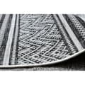 Miniatyrbild 5 av 5: Matta SISAL SION Zigzag, Ruter Boho 22168 Platt vävd svart / ecru , 120x170 cm