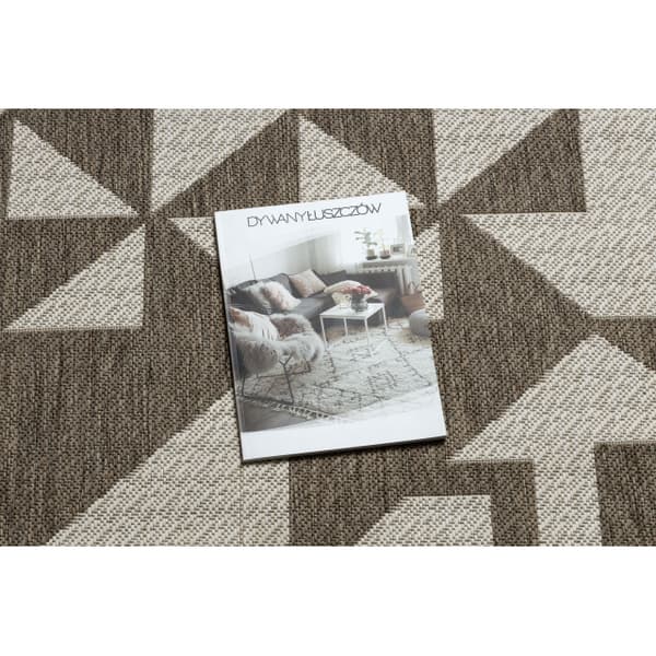 MATTA SIZAL FLOORLUX 20489 champagne / taupe TRIANGLER, 160x230 cm