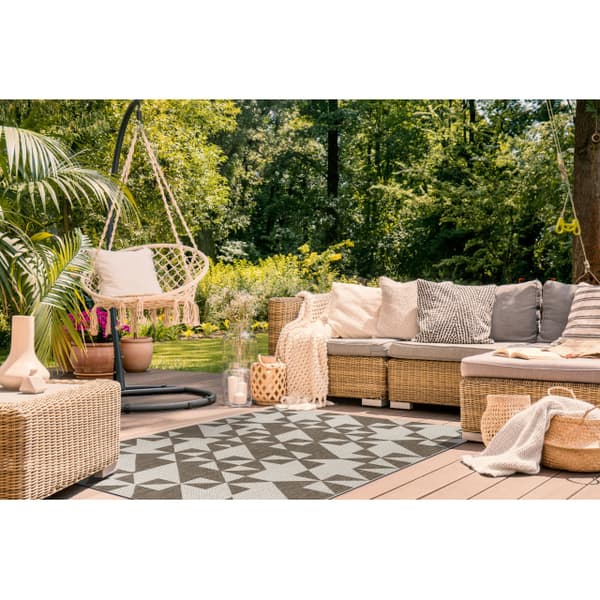 MATTA SIZAL FLOORLUX 20489 champagne / taupe TRIANGLER, 160x230 cm