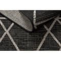 Miniatyrbild 5 av 5: MATTA SIZAL FLOORLUX 20508 svart / silver TRIANGLER, 200x290 cm