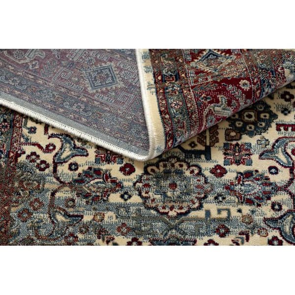Tæppe WINDSOR 22993 ORNAMENT, farvet mønster, kvaster elfenben / rød, 160x230 cm