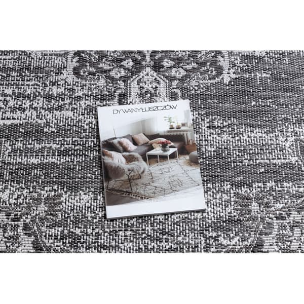 Matta SISAL LOFT 21213 Prydnad grå / silver / elfenben, 140x200 cm
