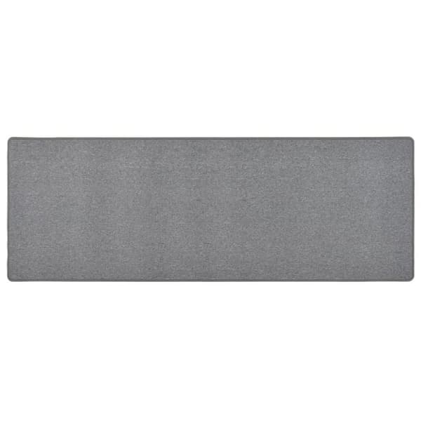 vidaXL tæppeløber 80x250 cm mørkegrå