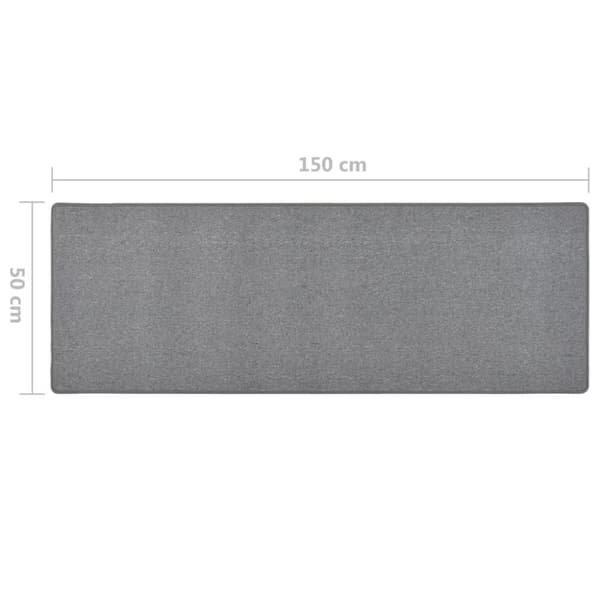 vidaXL Käytävämatto tummanharmaa 50x150 cm