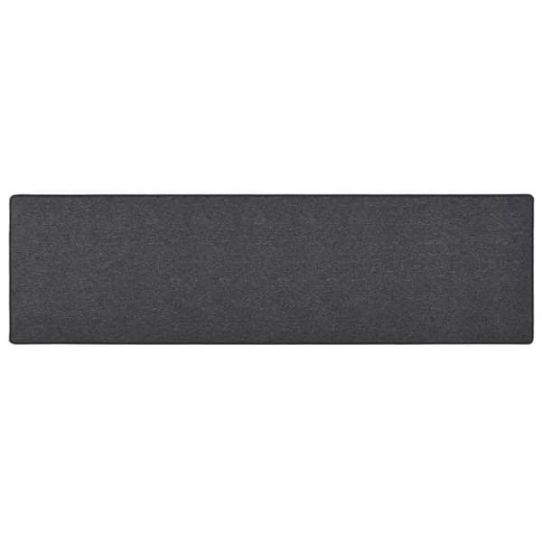 vidaXL tæppeløber 50x200 cm antracitgrå