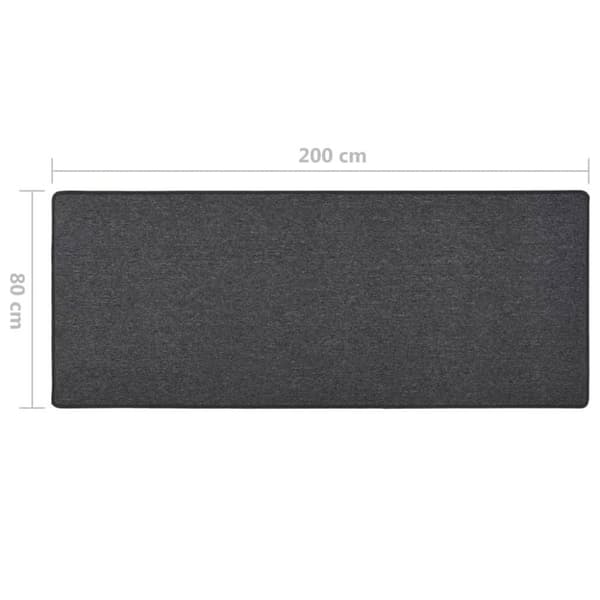 vidaXL Gångmatta antracit 80x200 cm