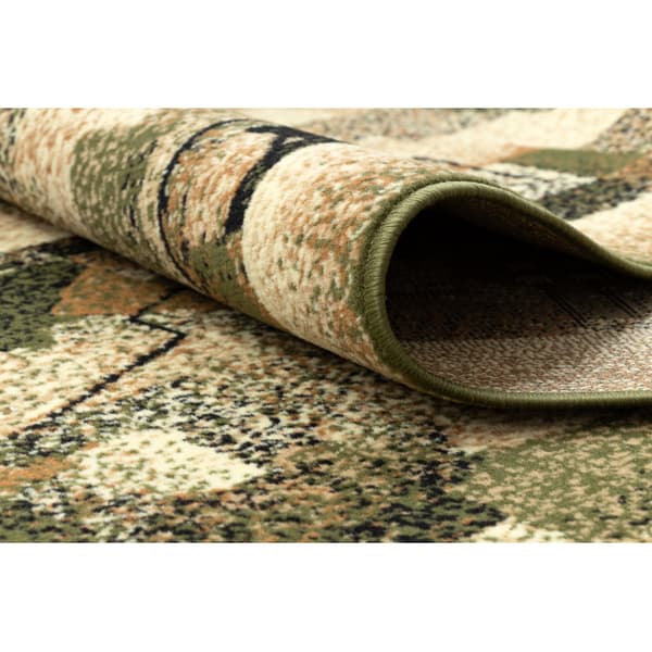 Löpare BCF IMPRESJA olive 90 cm, 90x650 cm