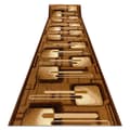 Miniatyrbillede 1 af 5: Fortovet BCF MALINA brun 70 cm, 70x440 cm