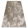 Miniatyrbillede 1 af 5: Sisaltæppe SISAL FLOORLUX 20491 BLOMSTER champagne / mørkgrå , 120x170 cm