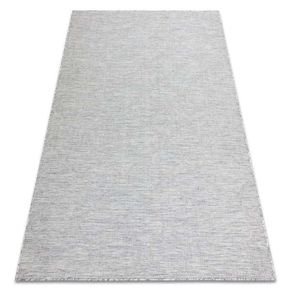Matta SISAL PATIO 3069 marockansk klöver Flatvävd grå / beige, 78x150 cm