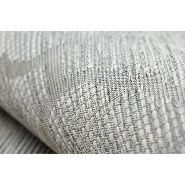 Matta SISAL PATIO 3069 marockansk klöver Flatvävd grå / beige, 155x220 cm
