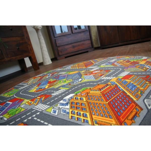 Matta cirkel STREETS BIG CITY , cirkel 133 cm
