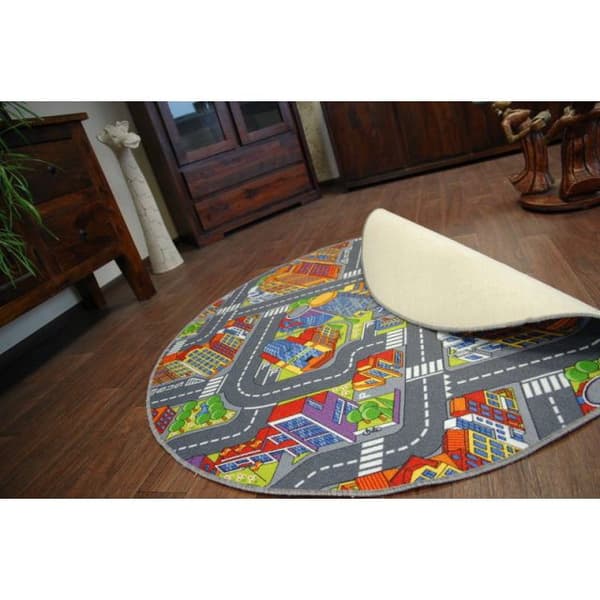 Matta cirkel STREETS BIG CITY , cirkel 133 cm