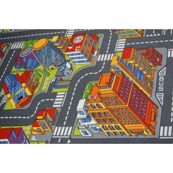 Matta cirkel STREETS BIG CITY , cirkel 133 cm