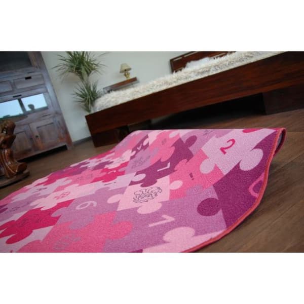 Lasten Matto PUZZLE violetti pyörä, cirkel 133 cm