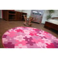 Pikkukuva 1 / 5: Lasten Matto PUZZLE violetti pyörä, cirkel 133 cm