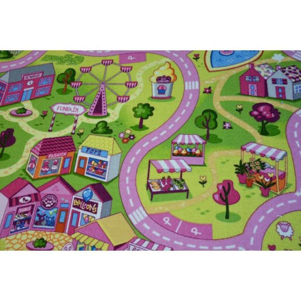 Lasten Matto SWEET TOWN, 200x400 cm