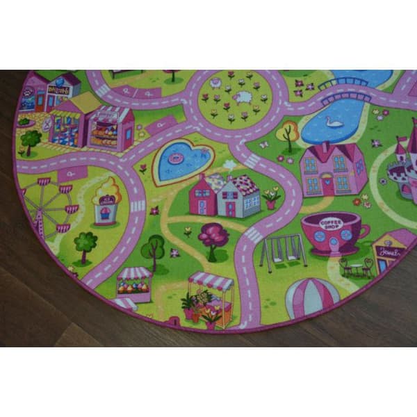 TÆPPER hjul SWEET TOWN, cirkel 133 cm